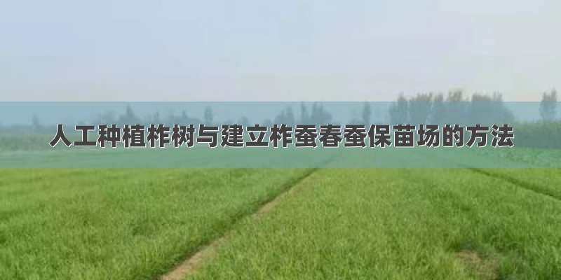 人工种植柞树与建立柞蚕春蚕保苗场的方法